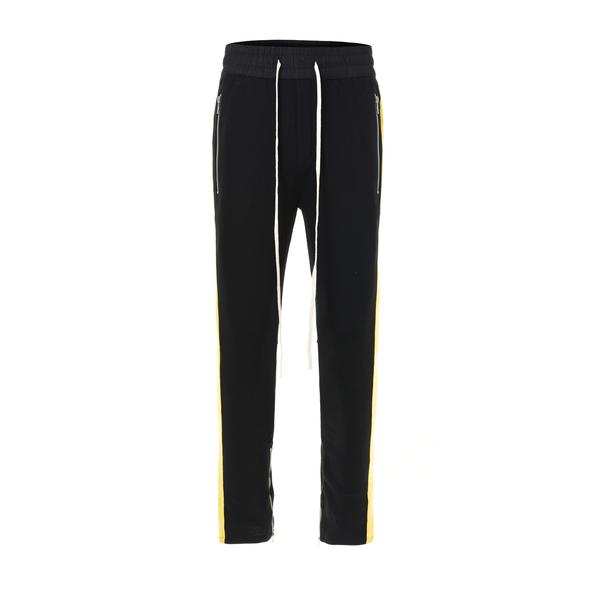 Louis Retro Pants - Black-Yellow