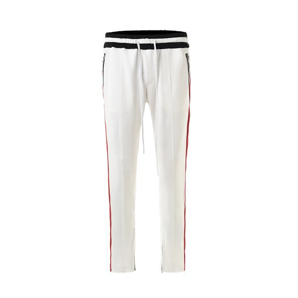 Retro Pants - White-Red