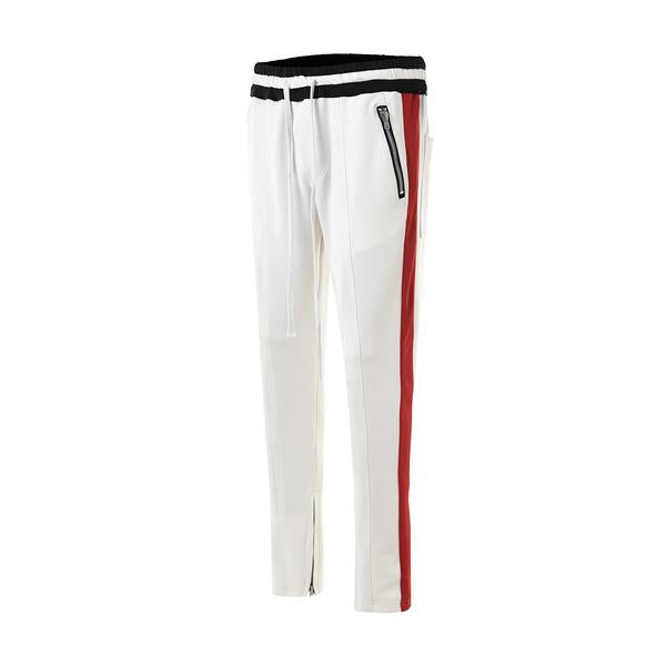 Retro Pants - White-Red