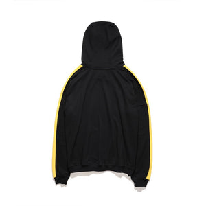 Louis Retro Hoodie - Black-Yellow