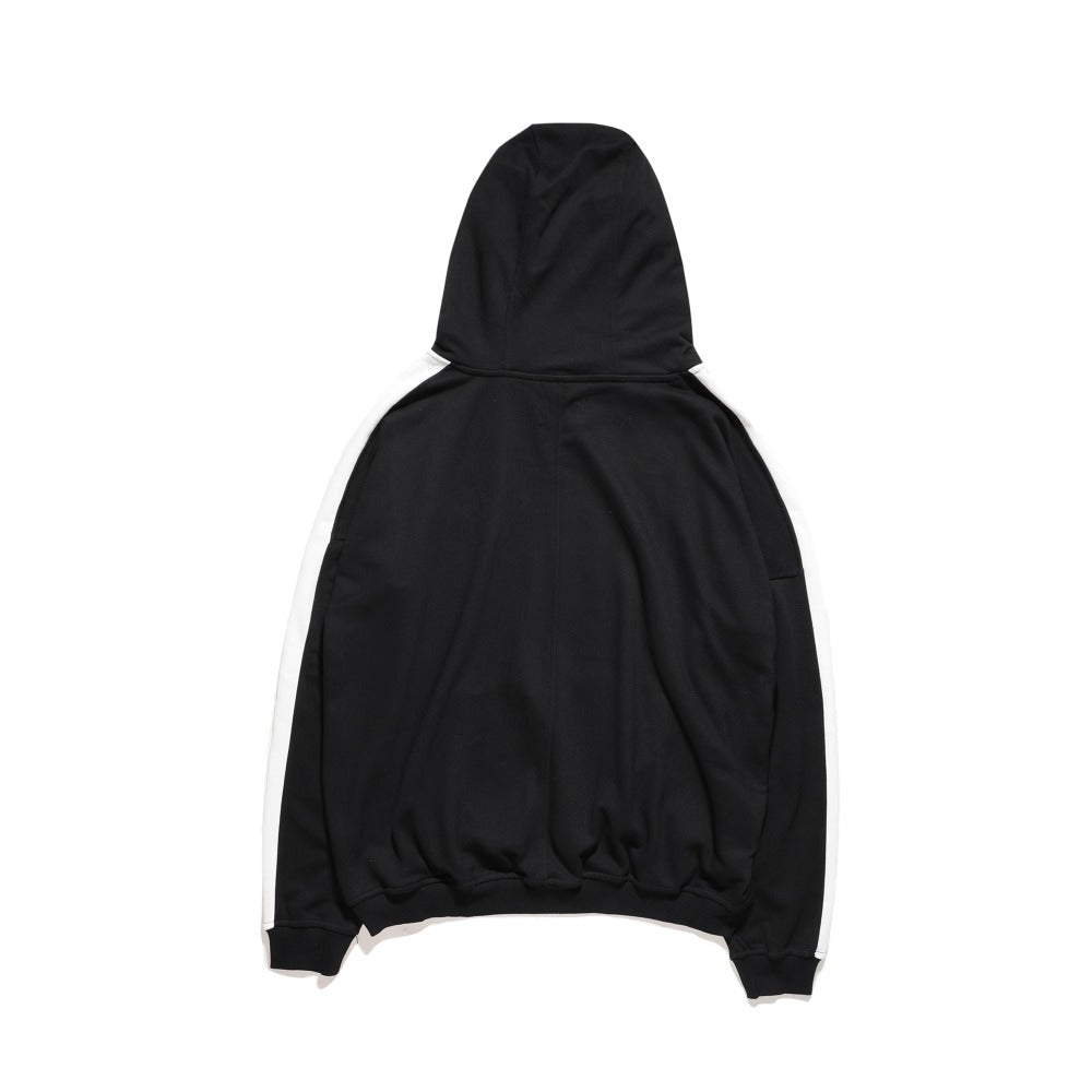 Louis Retro Hoodie - Black-White